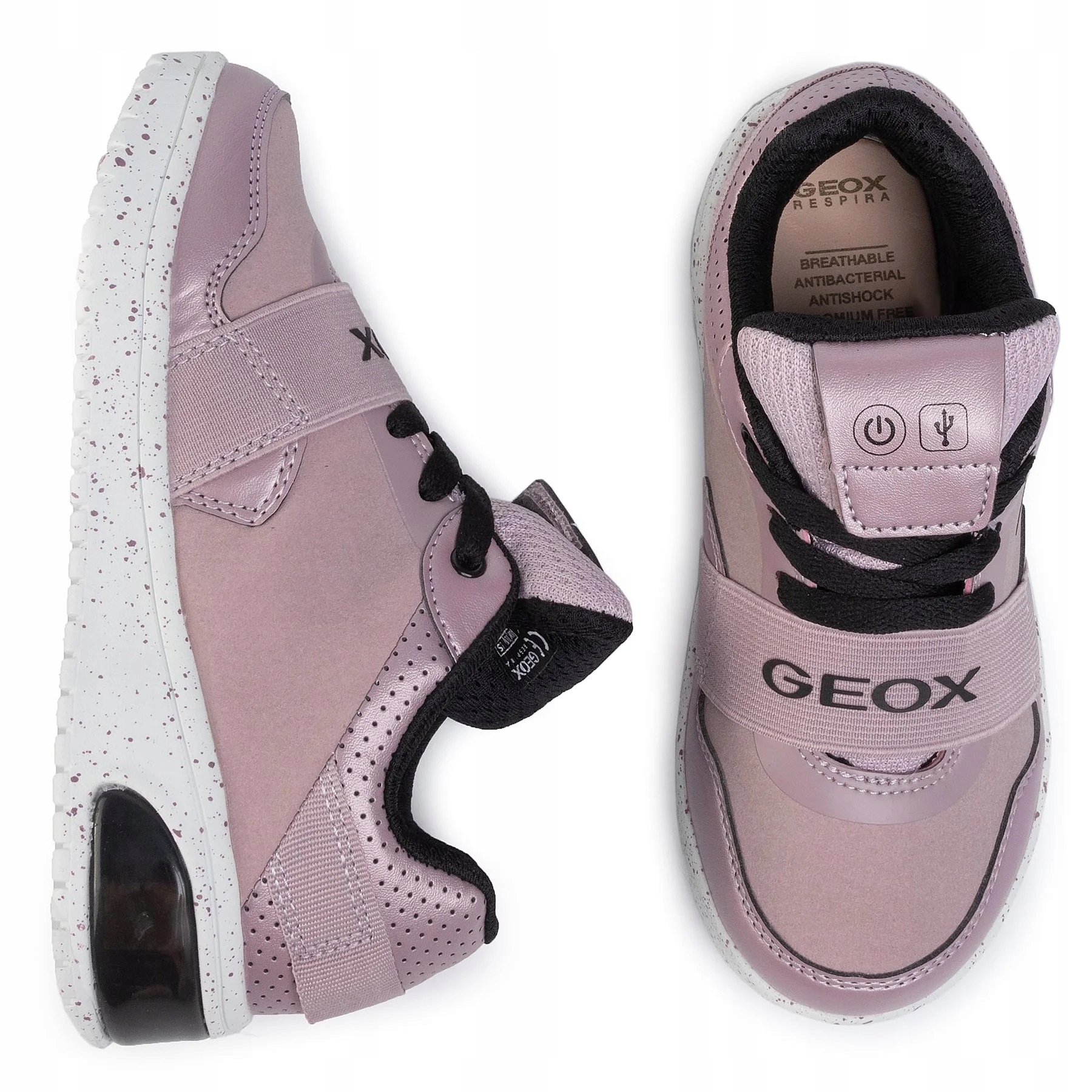 Buty pólbuty Geox XLED ŚWIECĄCE LEDY J928DA KOLOR C0115 r32 PROMOCJA Kolor różowy