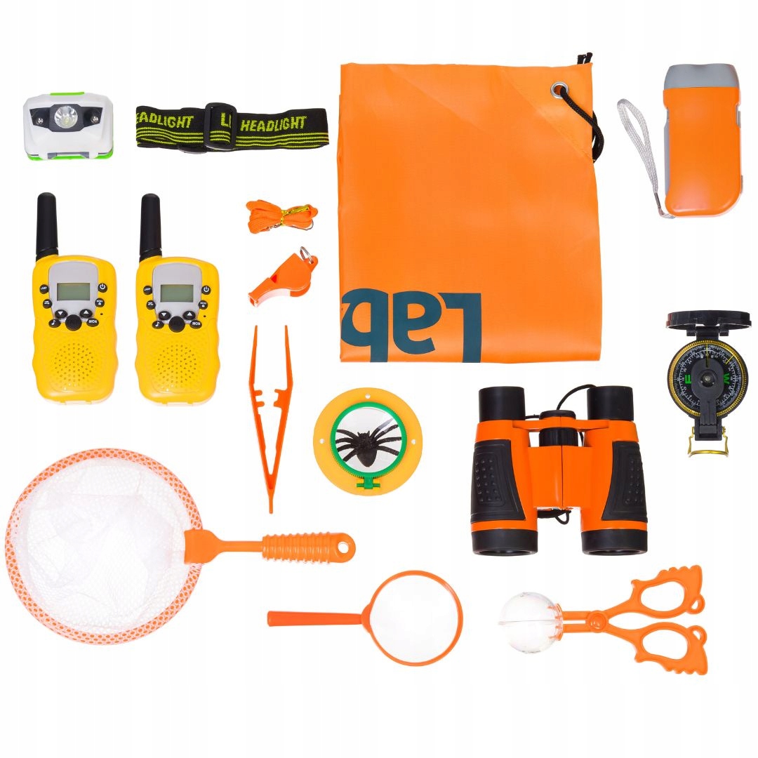 Zestaw survivalowy, dla dzieci. Lornetka, krótkofalówki /LabZZ SK40