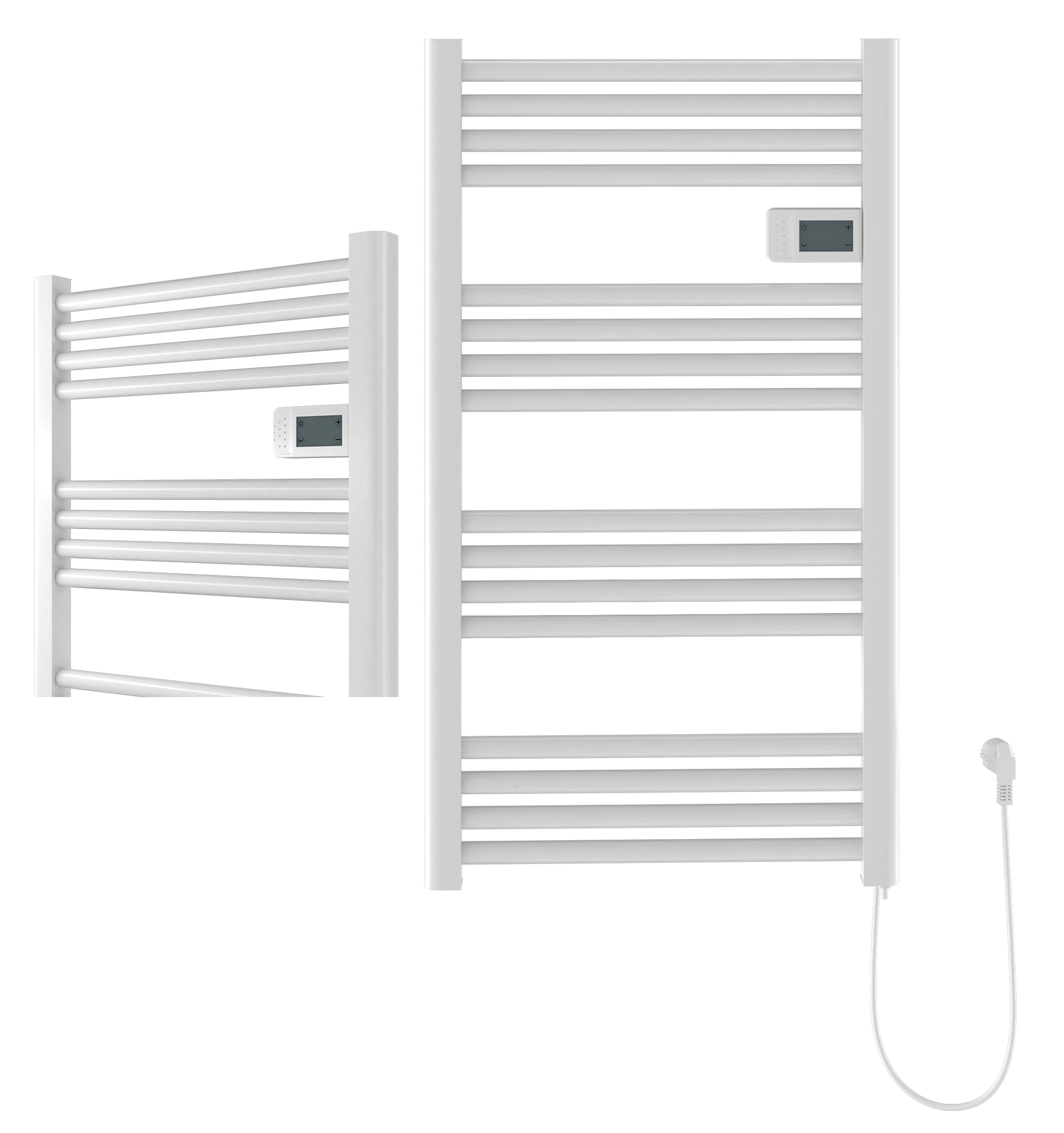 Biely Elektrický Matný Radiátor 500 W Do Kúpeľne, Závesný Rebrík