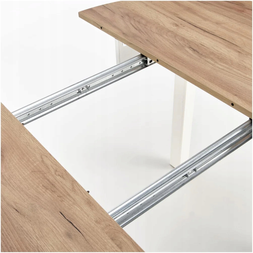 Stół do Jadalni Okrągły RINGO Dąb Craft Białe Nogi Kolor mebla biały