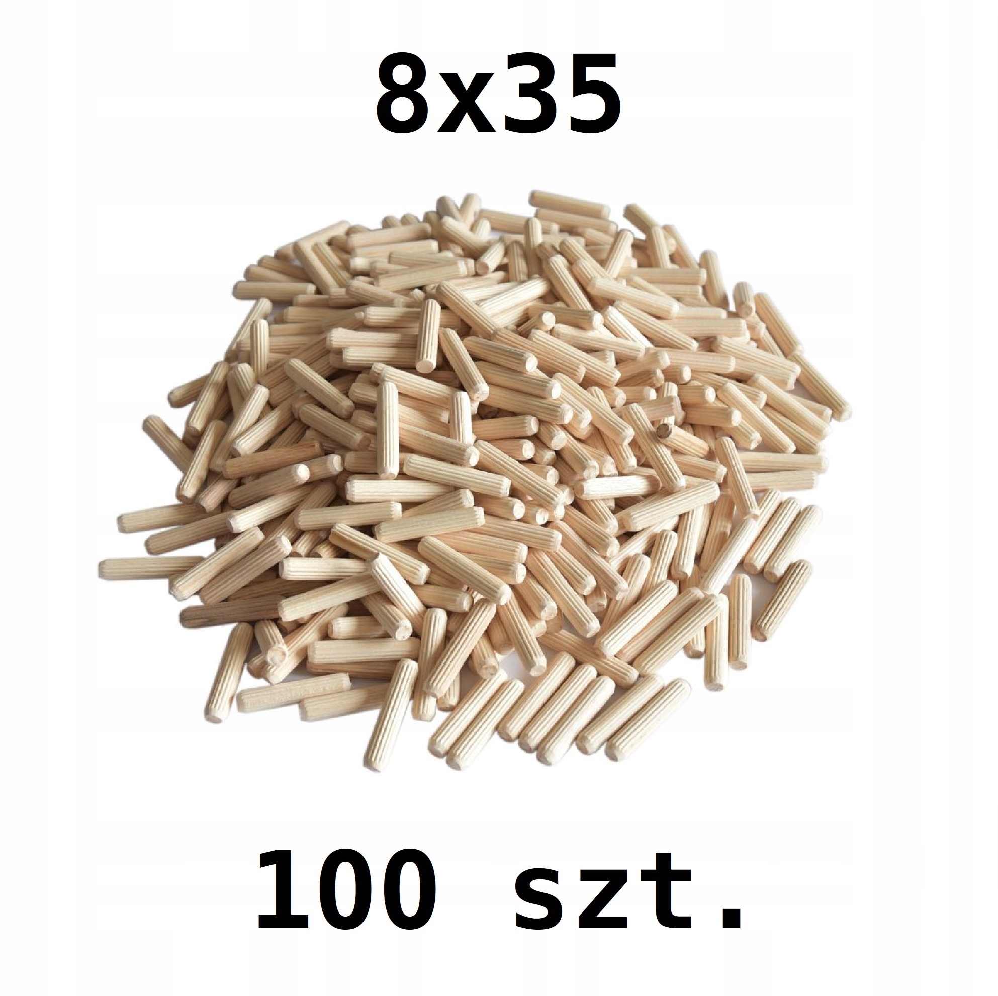 

Kołek Meblowy Drewniany Bukowy Ø8x35 mm 100 Sztuk