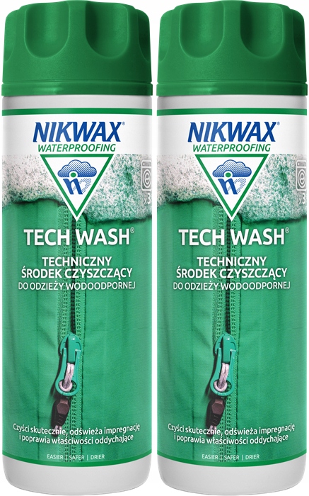 Nikwax Tech Wash mydło płyn pranie czyszczenie odzież namiot plecak 2x300ml