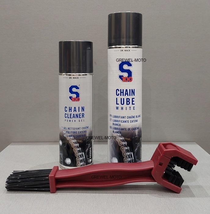 

S100 White Chain Cleaner Spray Szczotka zestaw