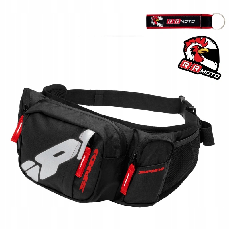 Brašna na motorku s taškou na zadní stranu Spidi Pouch 3.0 Black černá Bonus
