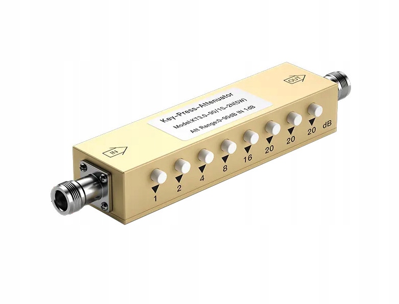 Tłumik antenowy regulowany 0-90dB DC-3GHz 50 Ohm