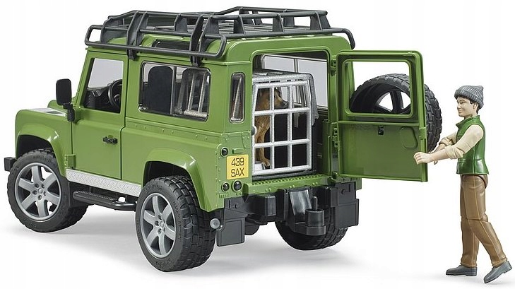 BRUDER 002587 LAND ROVER DEFENDER +STRAŻNIK +PIES EAN (GTIN) 4001702025878