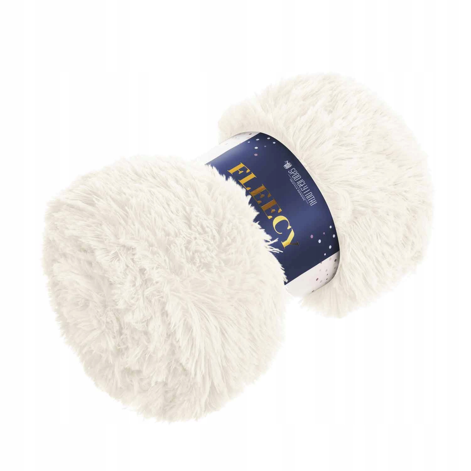 

Ecru Koc Pled Futrzak Włochac 200x220 Fleecy