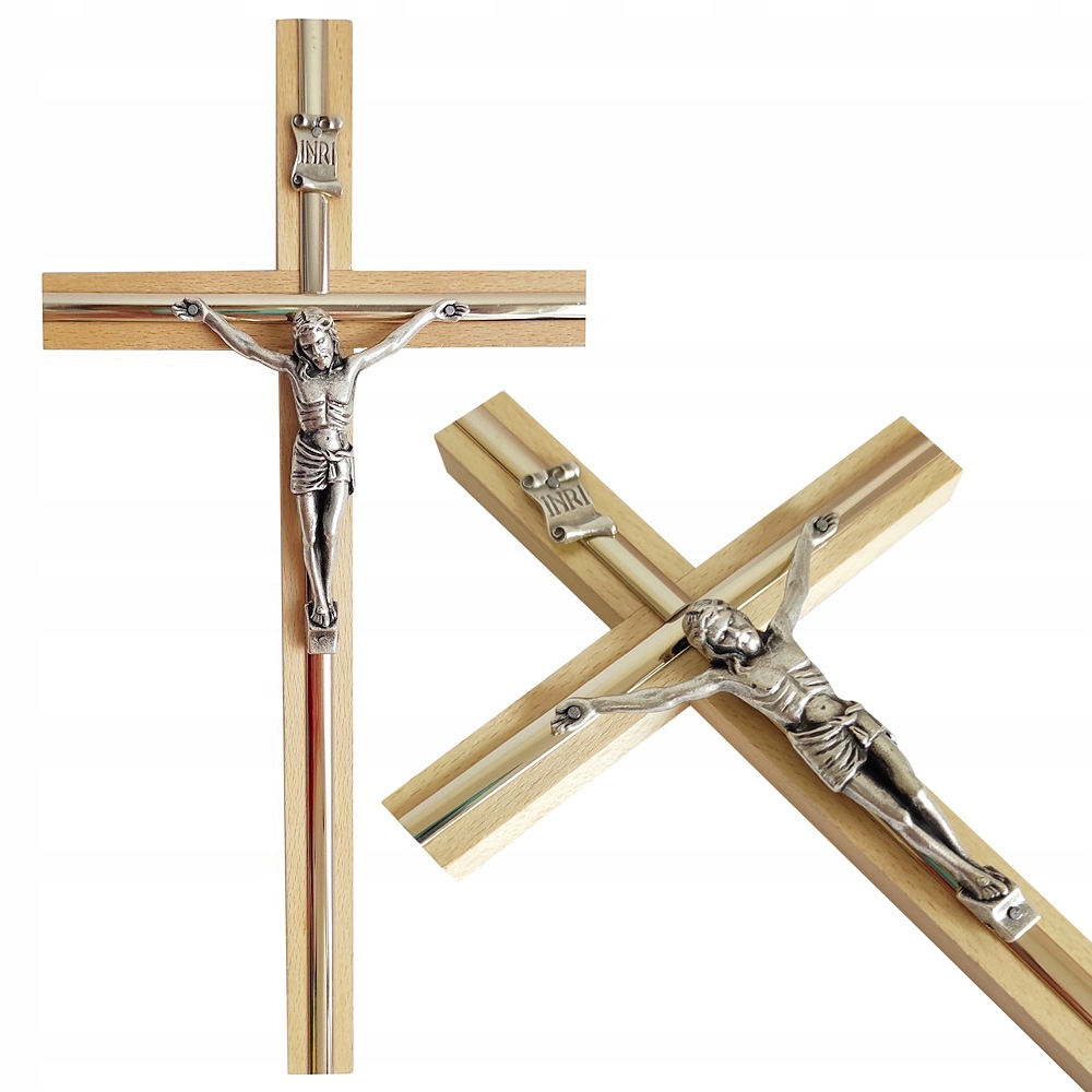 

Piękny Drewniany Krzyż Wiszący Na Ścianę 16 cm J