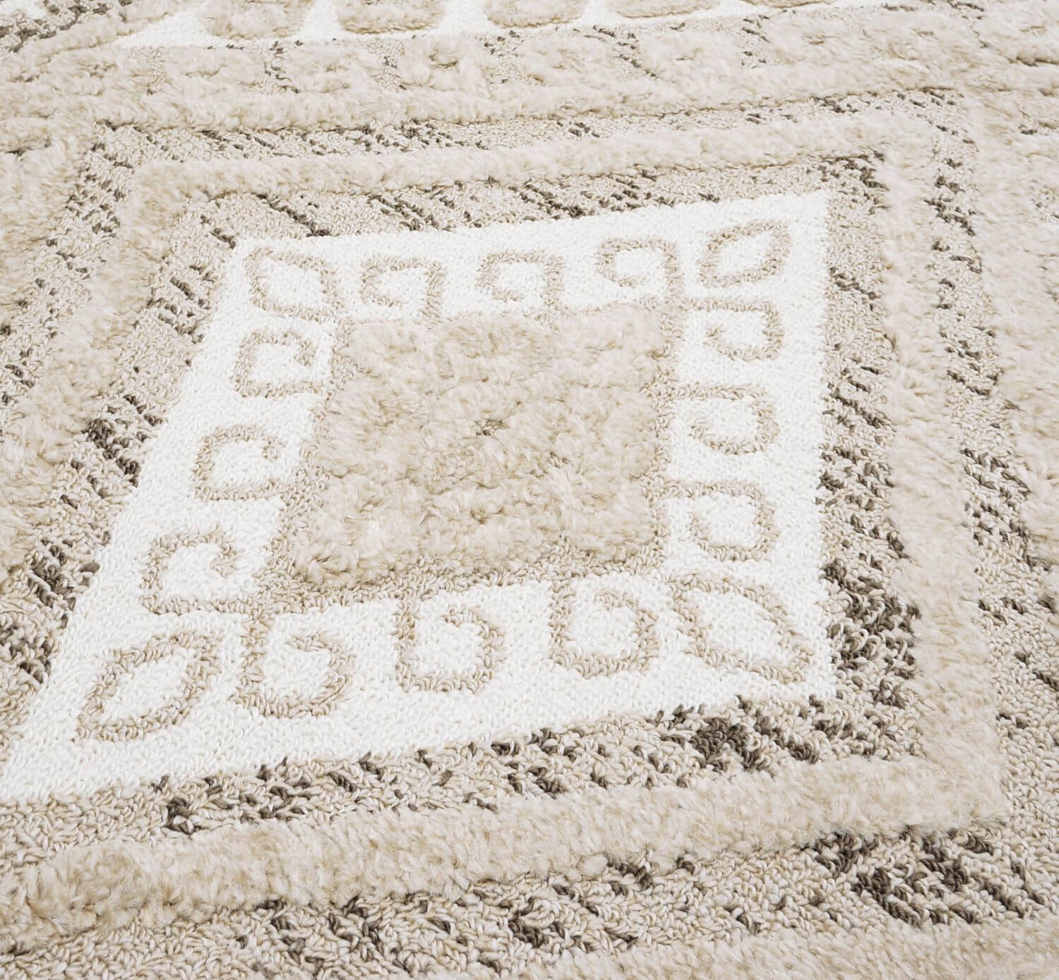 DYWAN BOHO GRUBY DO SALONU SYPIALNI 150X210 Kod producenta SA#DYW#ALAN#B0288E_BEIGE/BEIGE#150X210