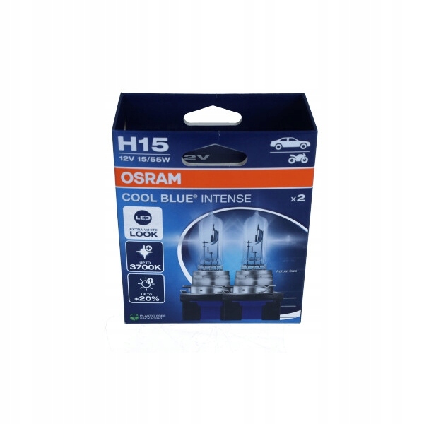 Žiarovka Cool Blue Intense H15 12V/55/15W PGJ23T-1 5000K 2 Kusy Osram