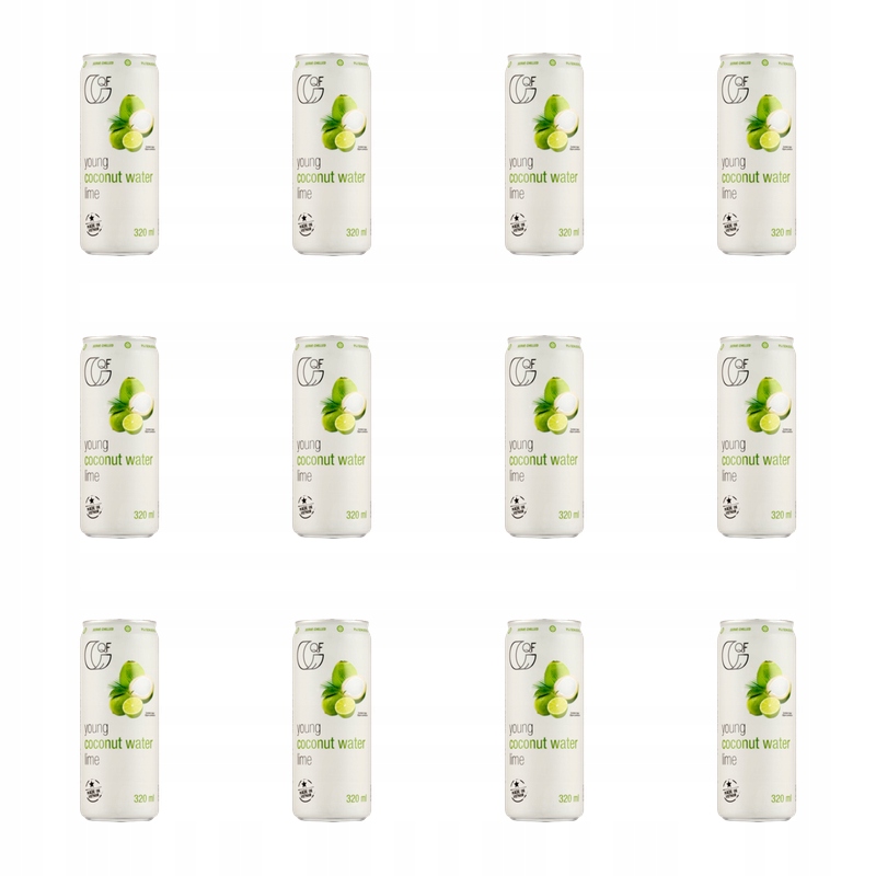 Quality Food kokosová voda s limetkovou šťávou 320 ml X12