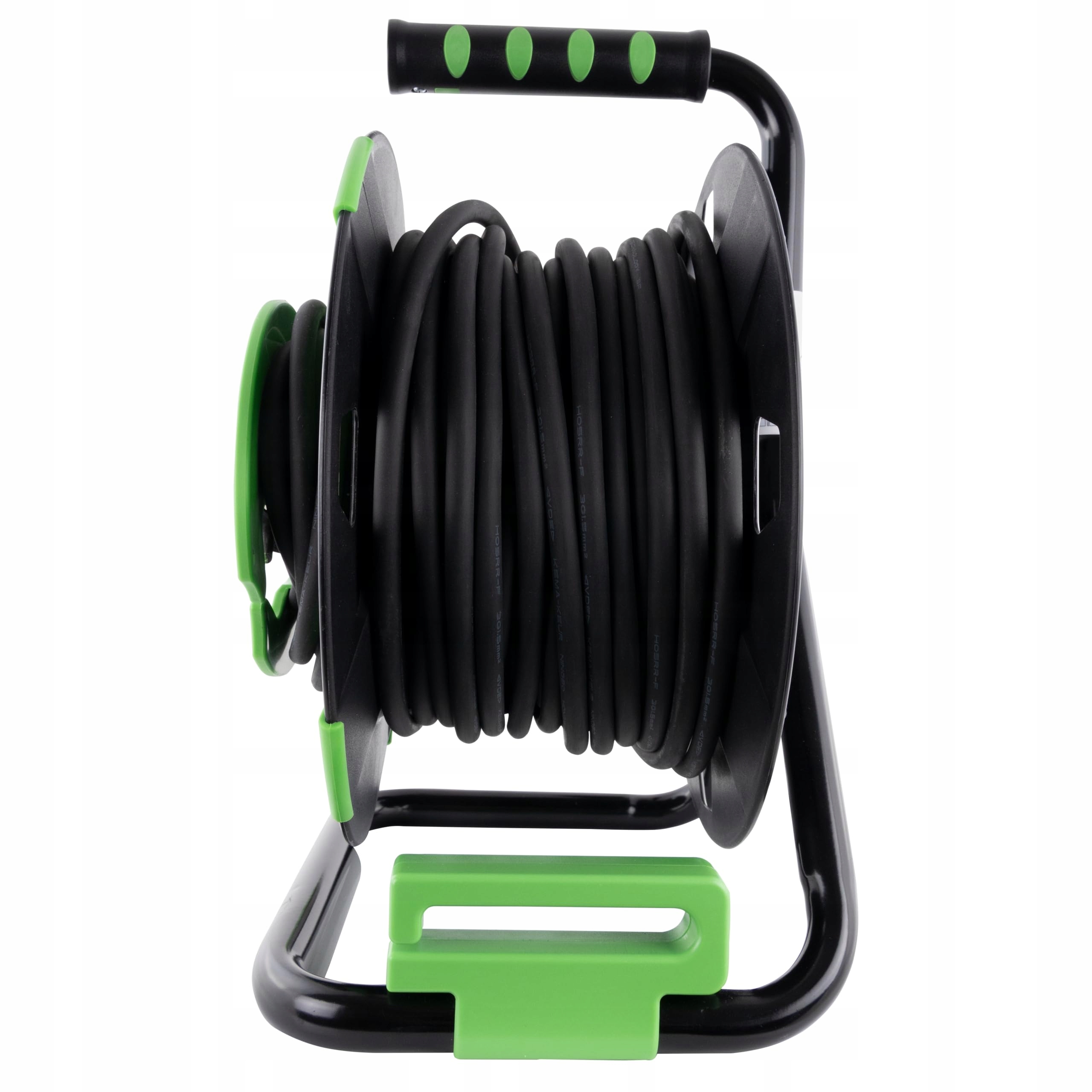 REV Kabeltrommel 25m Przedłużacz Zewnętrzny IP44 3000W Zielony — miniatura 4