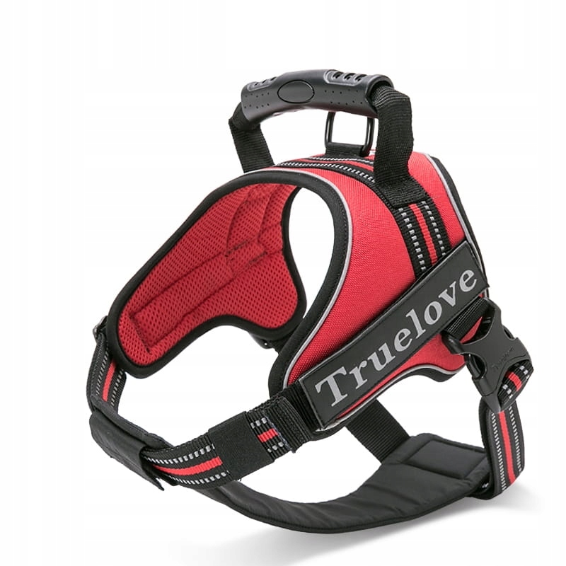 Levně Postroj pro Pracujícího psa s rukojetí Truelove Outdoor Červený M