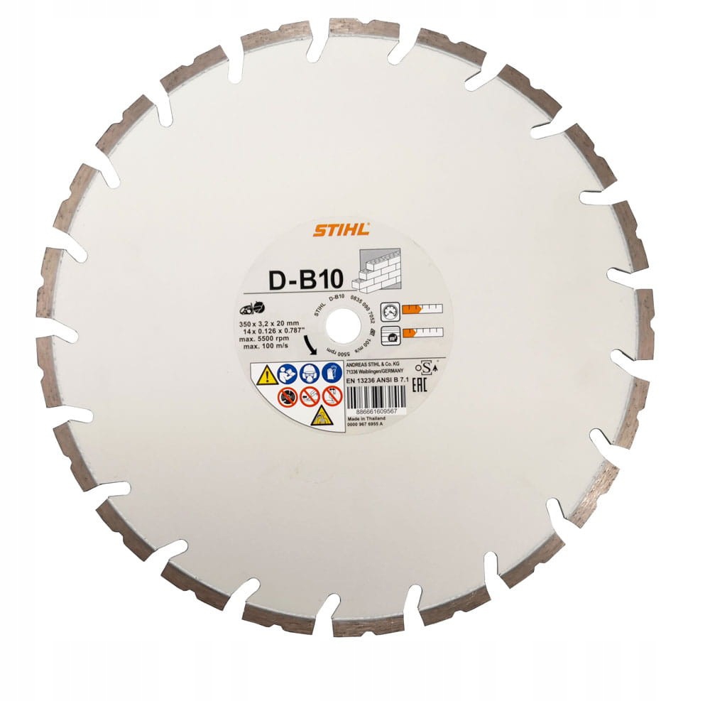 Tarcza 350 Diamentowa Stihl Do Betonu D-B10 TS420 Oryginał