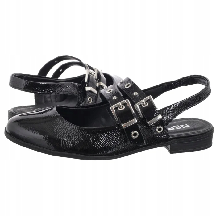 Dámské kožené baleríny Nepeke Bojan Preto černé