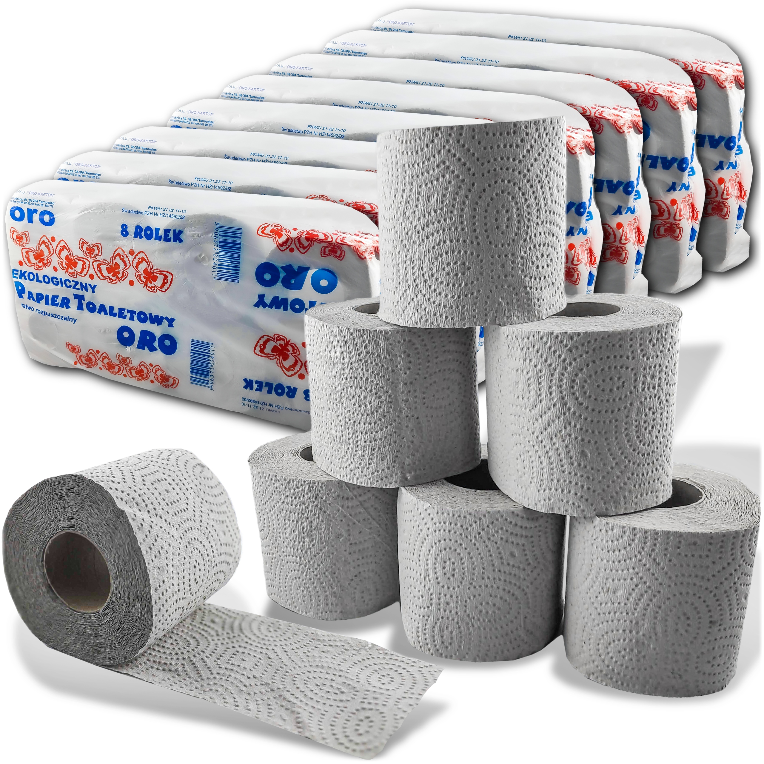 

Papier Toaletowy Szary 64x15m Starcza na Dłuuuugo!