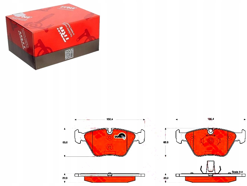 Brzdové Destičky Bmw Přední E83 X3 04- E46 98- 330D Asistent Kolize #34