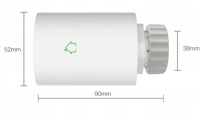 INTELIGENTNA GŁOWICA TERMOSTAT DO KALORYFERA TUYA ZIGBEE WIFI Idomtuya