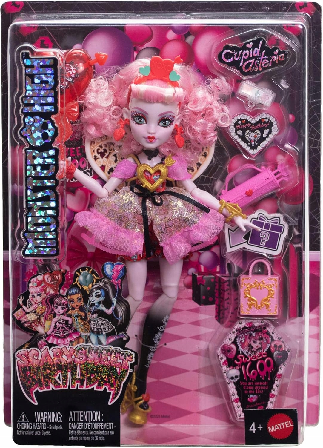 LALKA MONSTER HIGH STRASZYSŁODKIE URODZINY Cupid Asteria