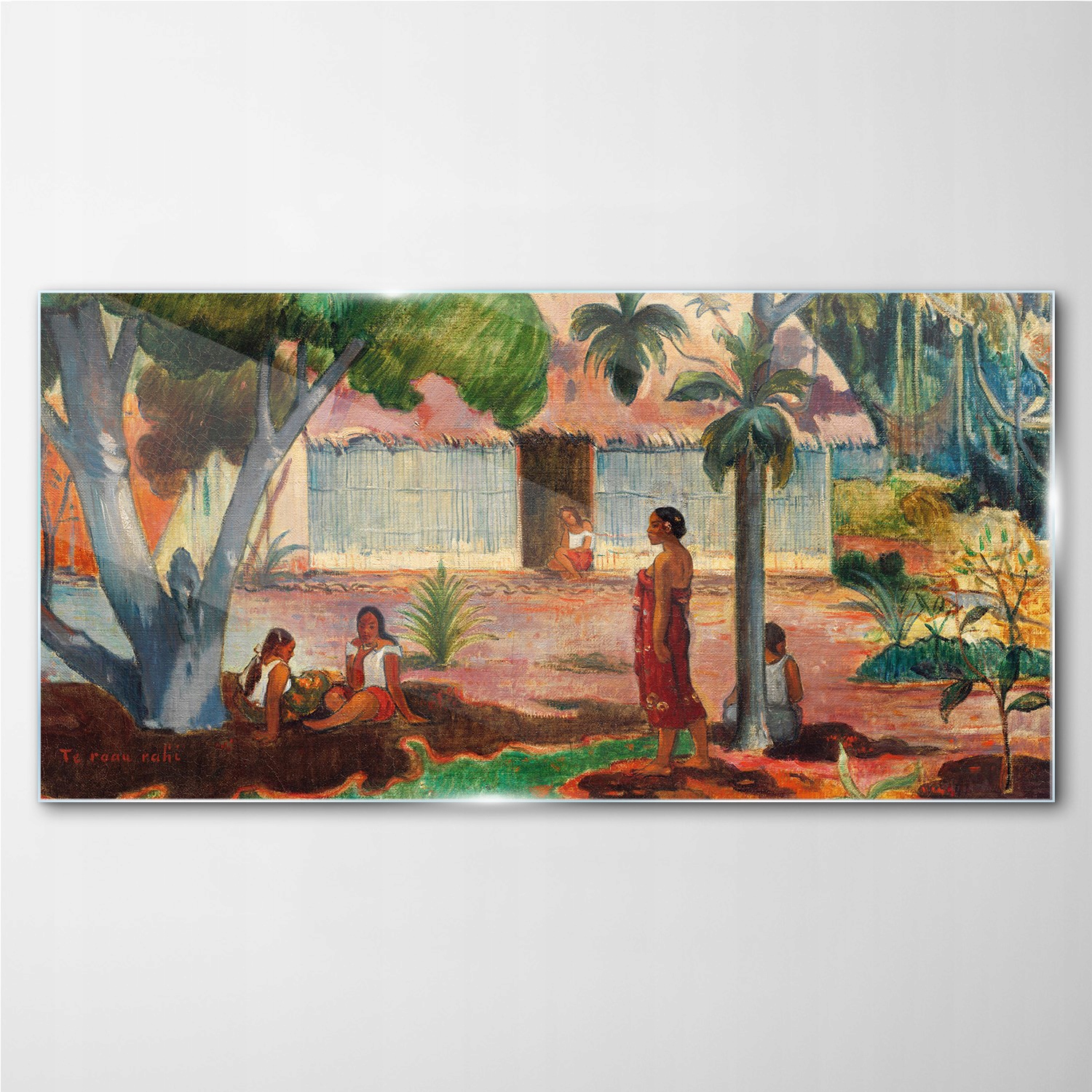 

Obraz szklany Wieś chaty tubylcy Gauguin 140x70 cm