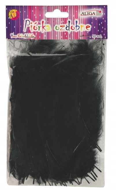 piórka czarne  10-12cm  50szt. | P-090 — 2