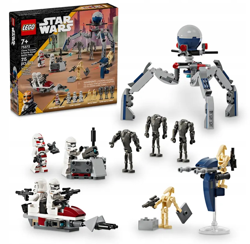 Lego Star Wars 75372 Bojová sada s vojákem klonové armády a bojovým droidem