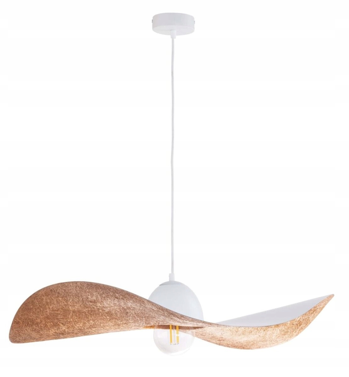 Sigma 32337 Kapello L biela/meď ø 76 cm závesná lampa