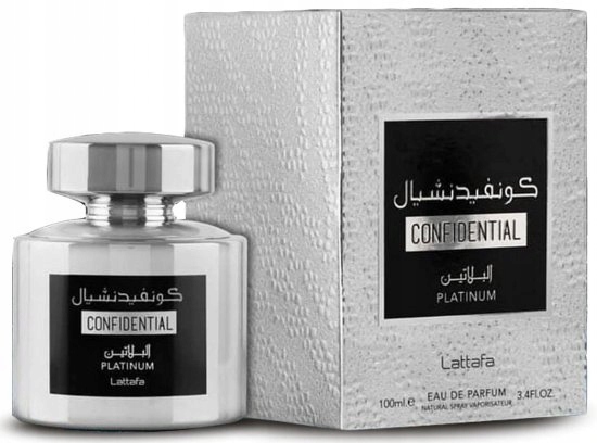 Unisex parfémovaná voda Lattafa Confidential Platinum 100 ml květinová