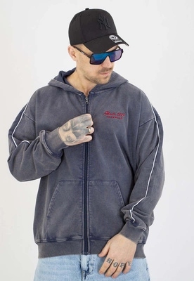 Mikina Prosto S kapucí na zip Team washed navy