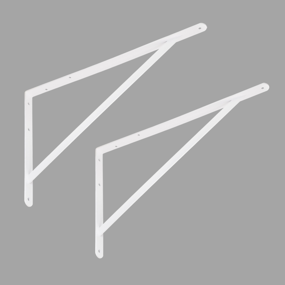 

Wspornik do półek wzmacniany podpora biały 500x330