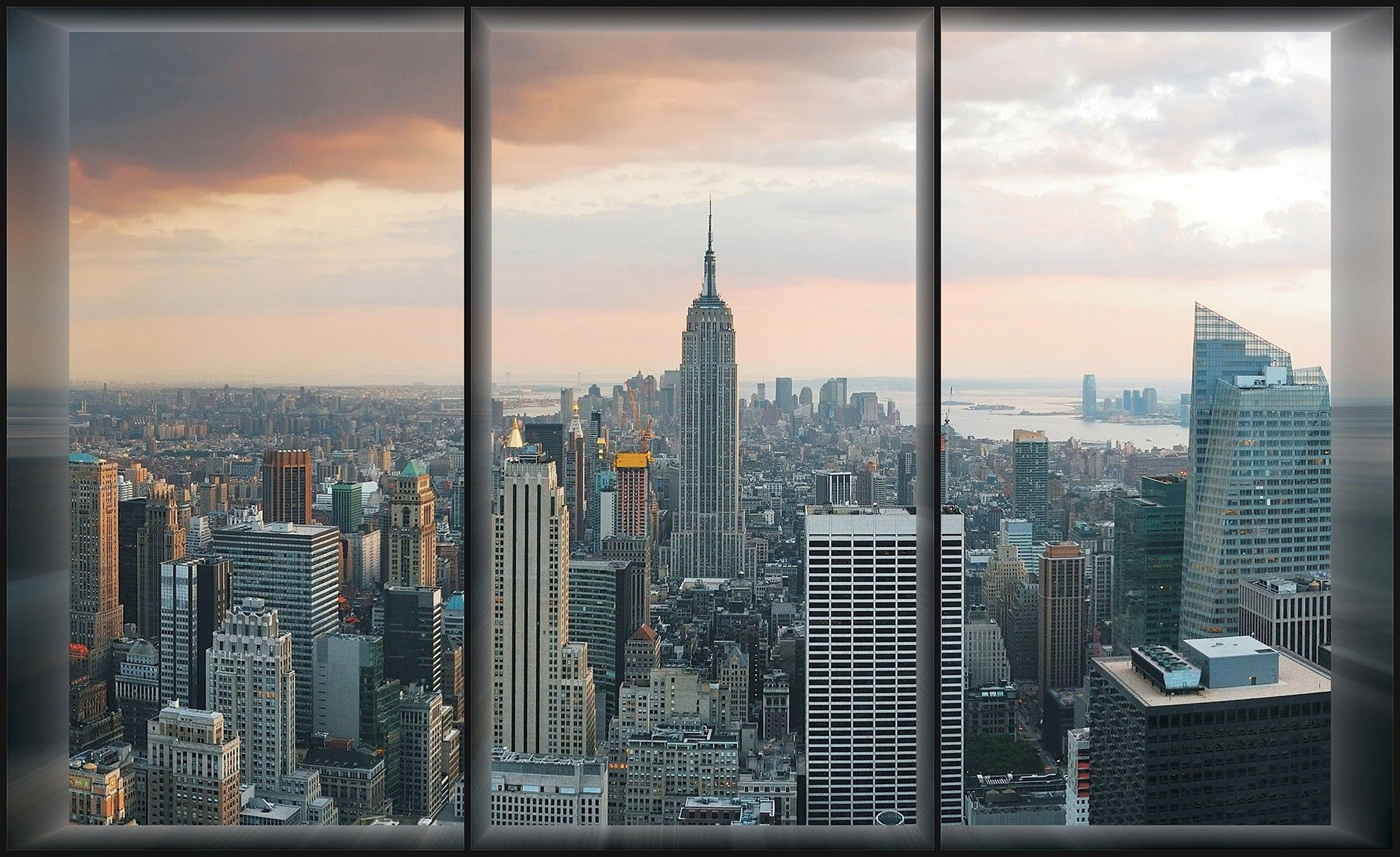 Fototapeta Moderní mrakodrapy panorama města styl 300x210 lepidlo