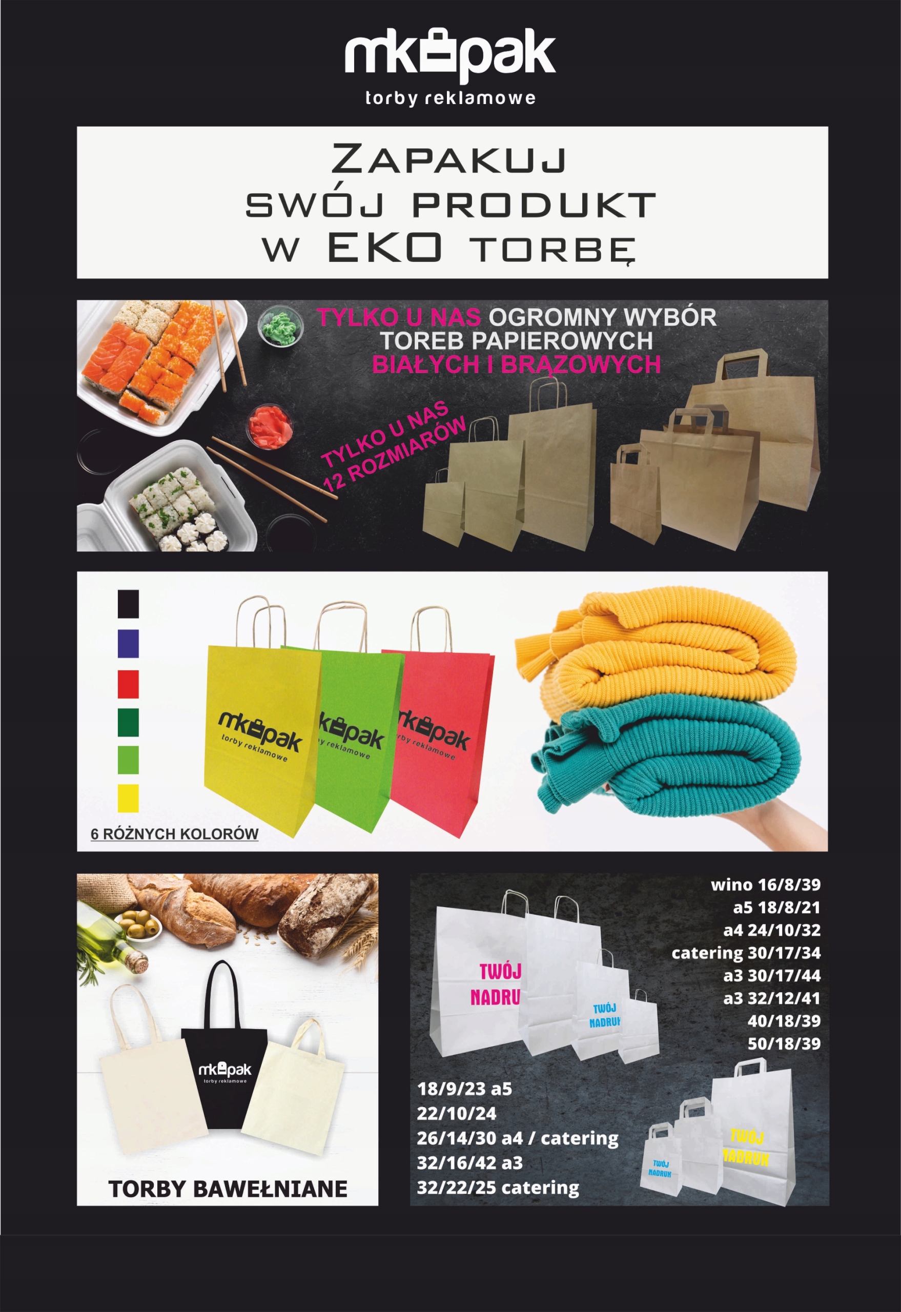 TORBA PAPIEROWA ślub wesele A4 24x10x32 10 SZT Liczba sztuk w opakowaniu 10