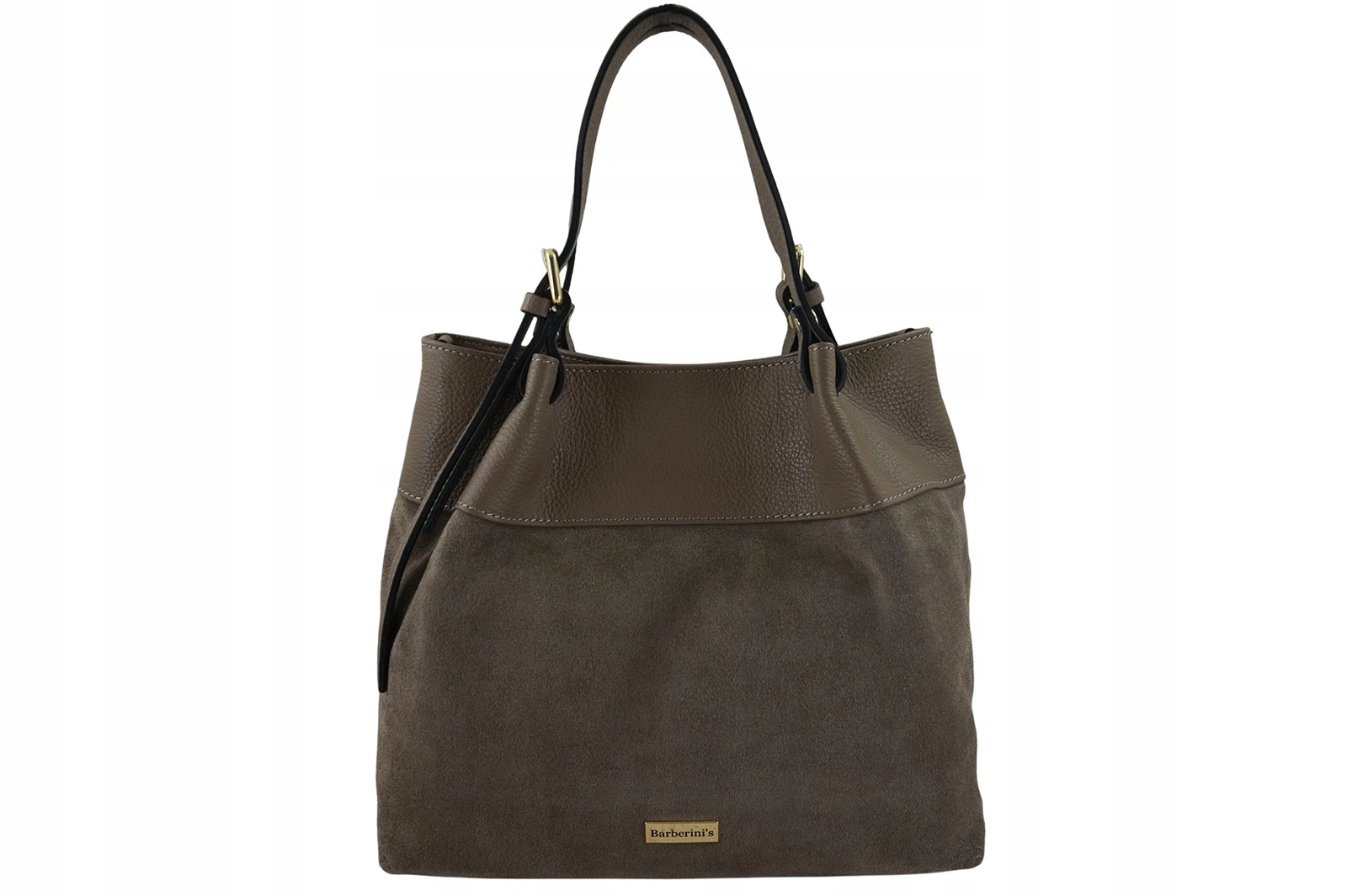 Elegantní dámská kabelka z přírodního semiše béžová tmavá