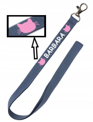 Smycz na klucze z imieniem