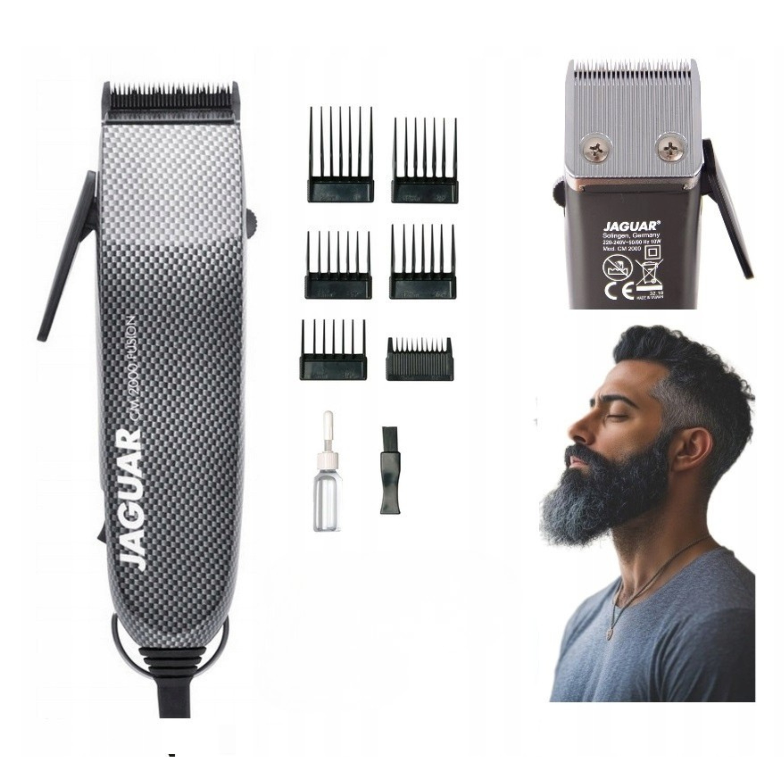 Maszynka do strzyżenia Włosów Jaguar CM2000 Fusion Przewodowa Profesjonalna