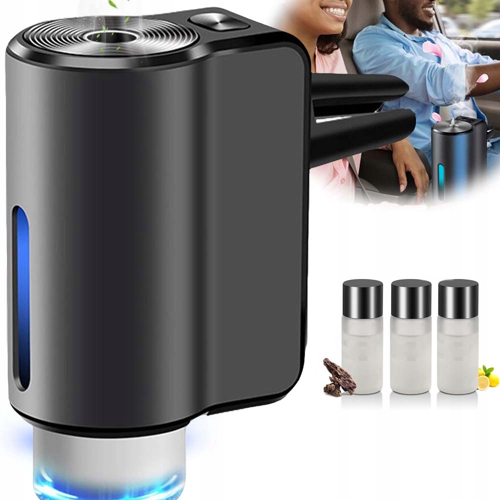 Bezprzewodowy Dyfuzor Samochodowy Aromatyzer 3 Tryby Z Olejki Eteryczne+usb