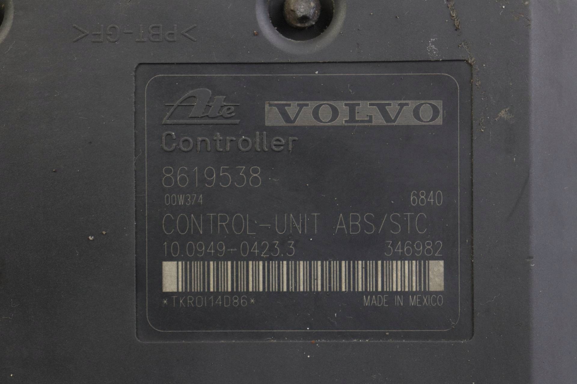 VOLVO S60 e V70 II S80 e Pompa ABS 8619538 8619537 10.0949-0423.3