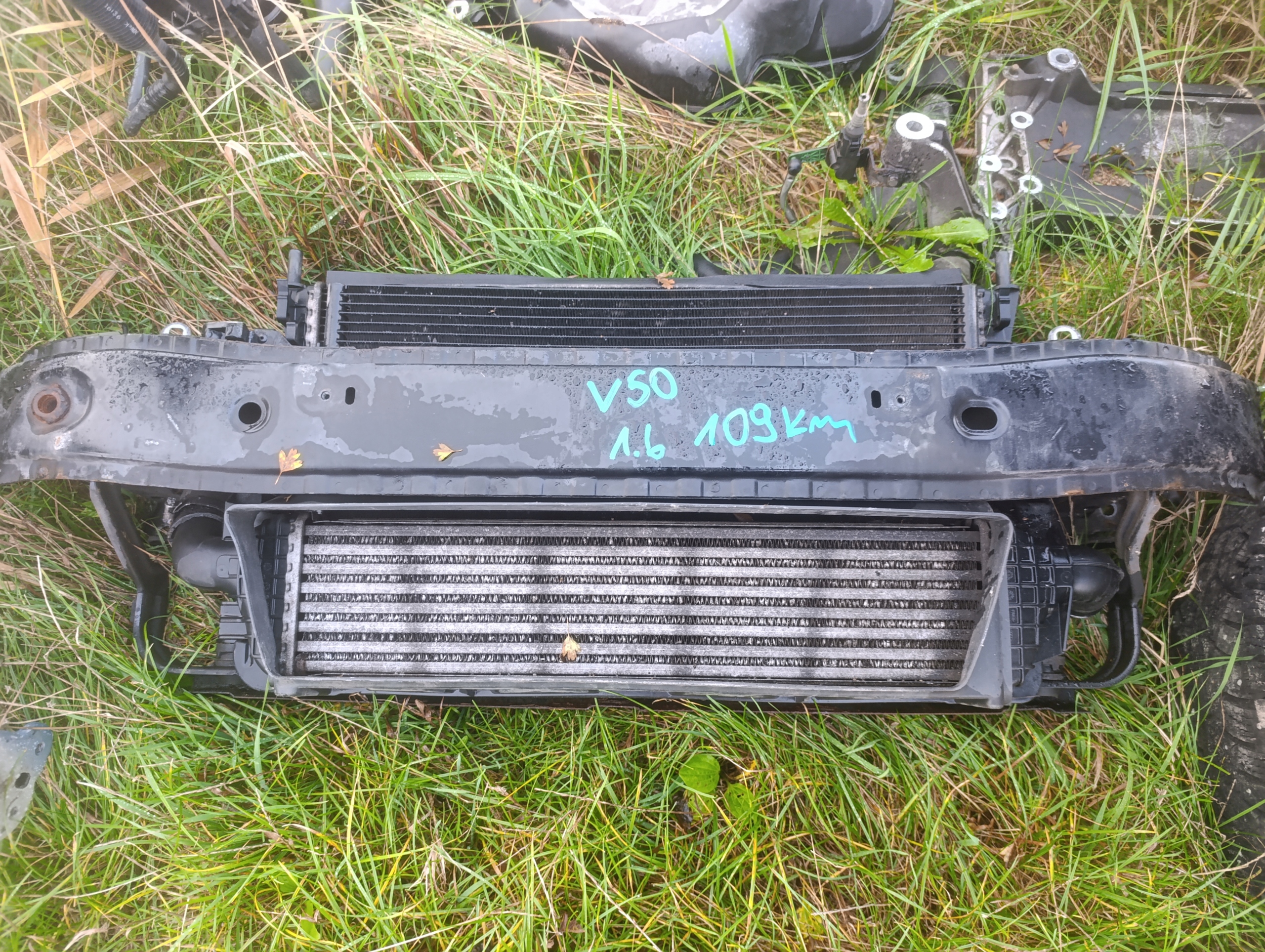 support panel for radiators pillar radiator VOLVO V50 S40 II 1.6 D DIESEL