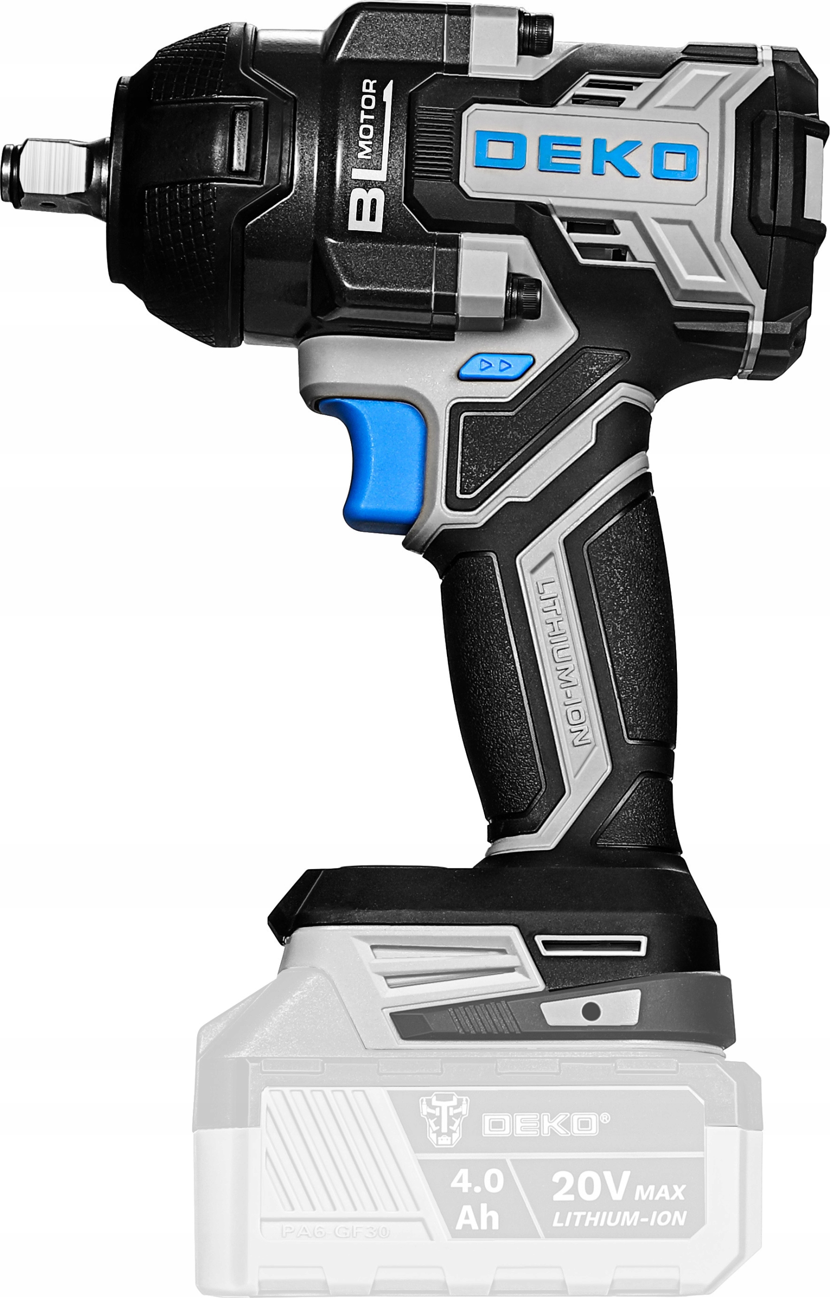 KLUCZ UDAROWY AKUMULATOROWY SILNIK BEZSZCZOTKOWY 1/2'' DO KÓŁ MOCNY 800 Nm Rozmiar trzpienia 1/2''