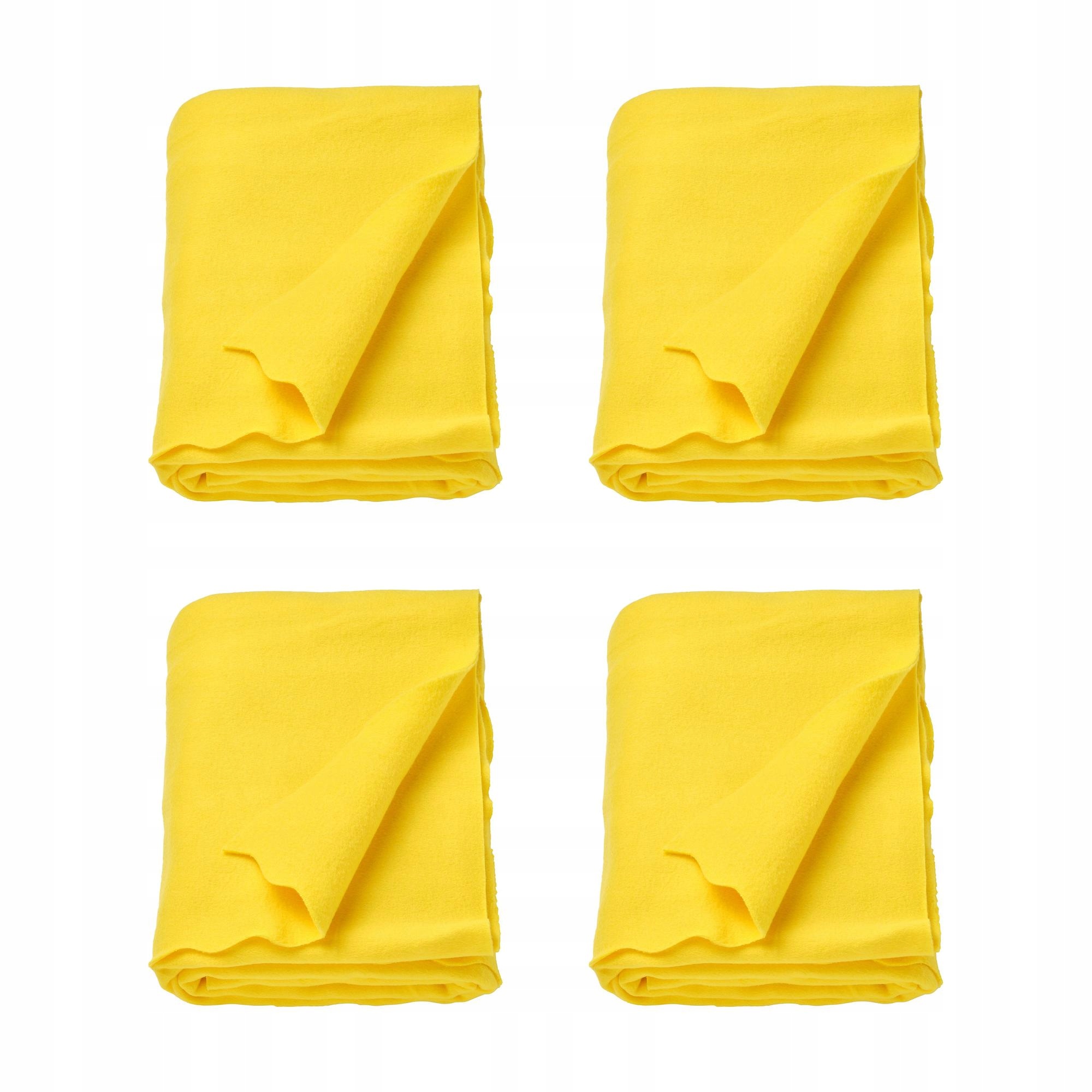 4 ks Daggkapor pléd zářivě žlutý 130 x 170 cm