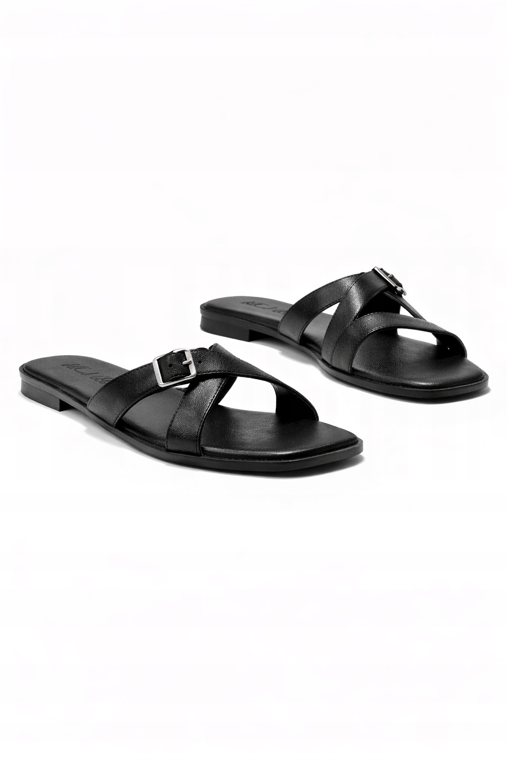 Klasické Černé Nazouváky S Plochým Podpatkem 37 1I1A