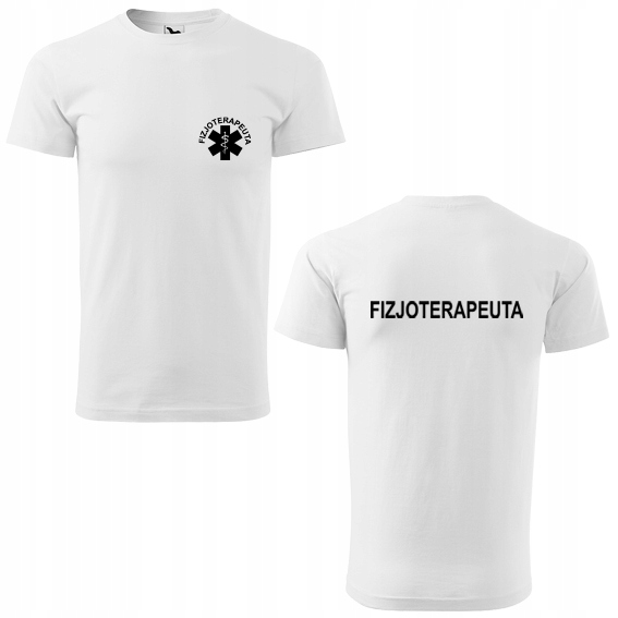 

Męska koszulka z nadrukiem Fizjoterapeuta M 00
