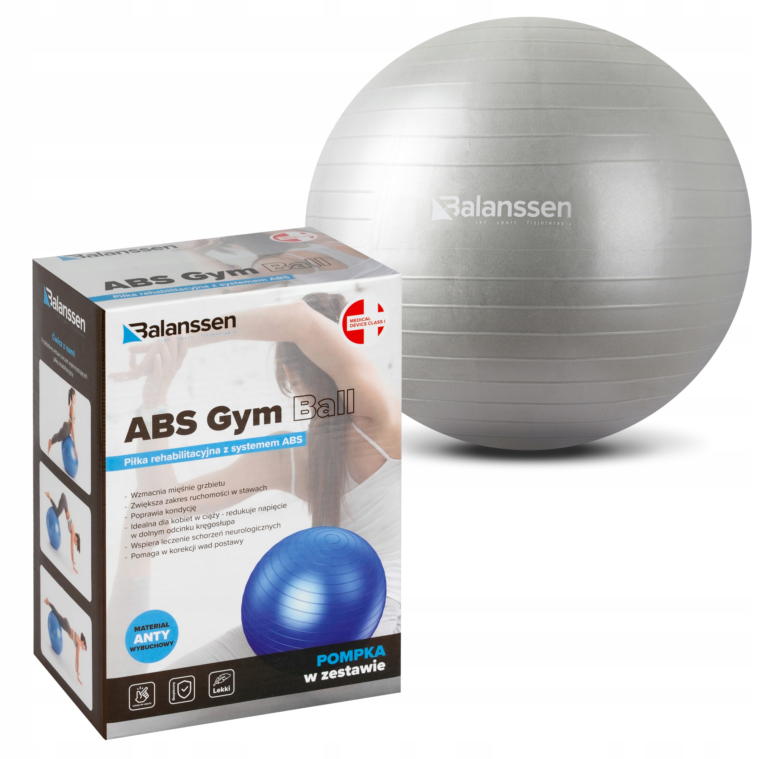

Piłka Gimnastyczna Rehabilitacyjna Fitness 55 CM