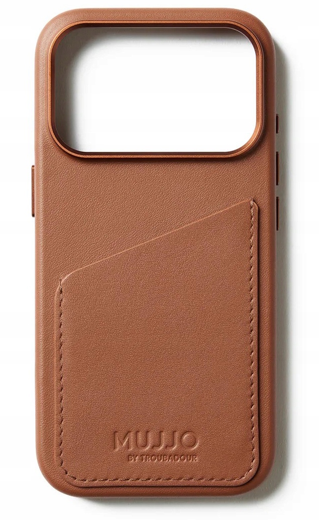 Puzdro Mujjo pre iPhone 17 Pro, obal MagSafe Peňaženka s vreckom a vreckom