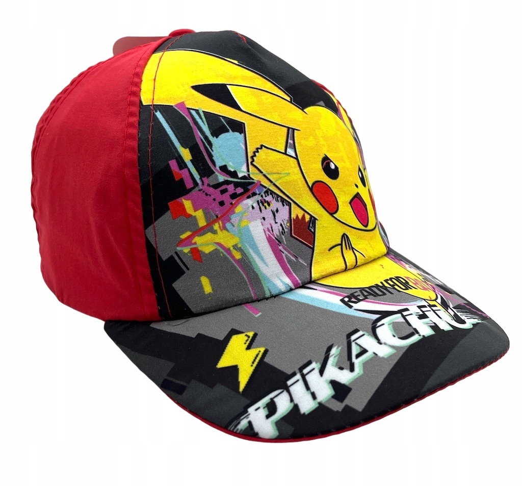 

Czapka Daszkiem Pokemon Pikachu 56 Czerwona