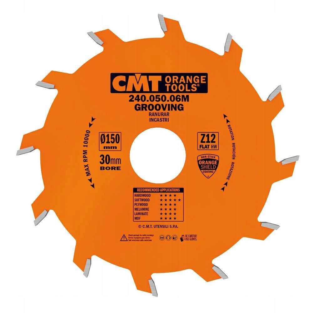 Cmt Piła do rowkowania Frez piłkowy D150 F30 Z12 K5,0/3,0 240.050.06M