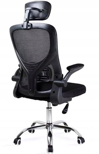 Otočné Kreslo Aero Kancelárska Stolička Na Kolieskach Čierna Podrúčky