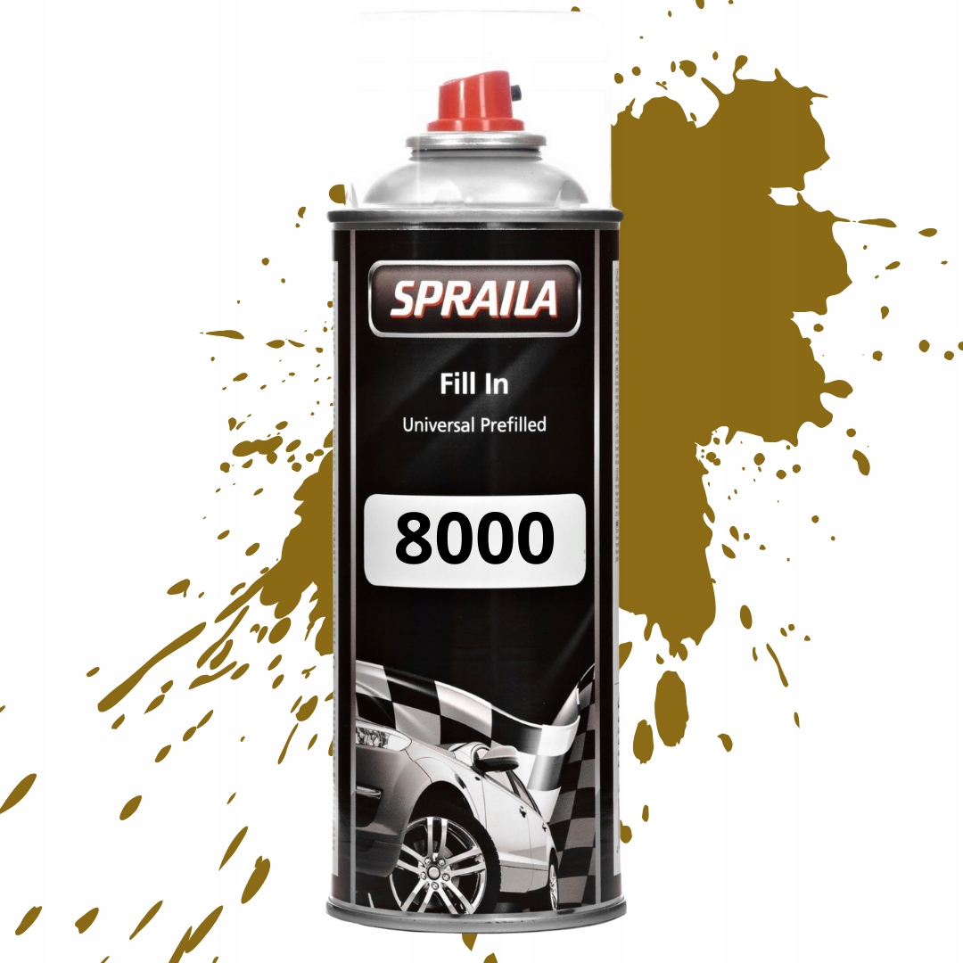 RAL 8000 PODKŁAD ANTYKOROZYJNY 1K SZYBKOSCHNĄCY LAKIER FARBA SPRAY 400ML