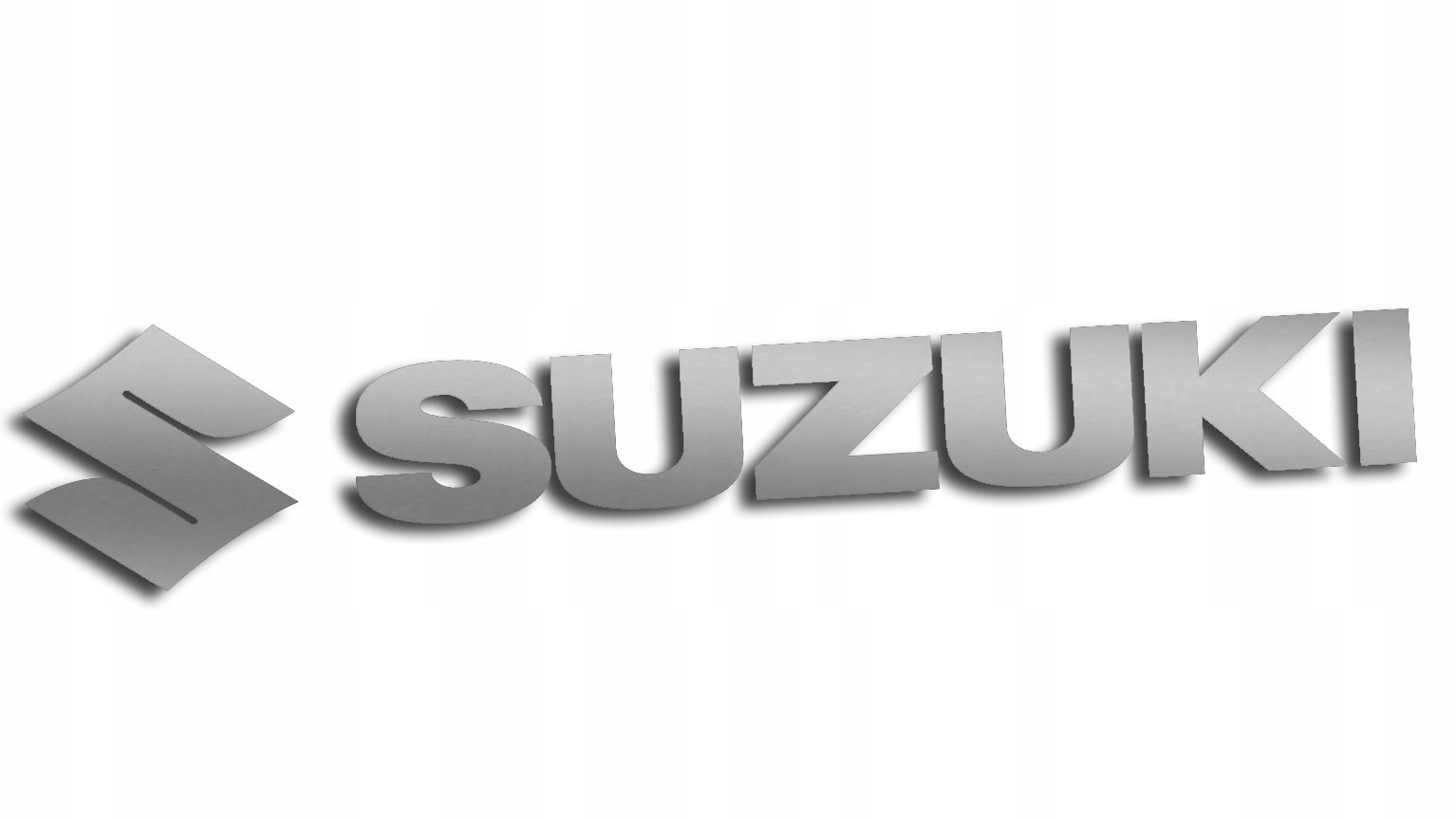 

Wycinana naklejka Suzuki srebrna