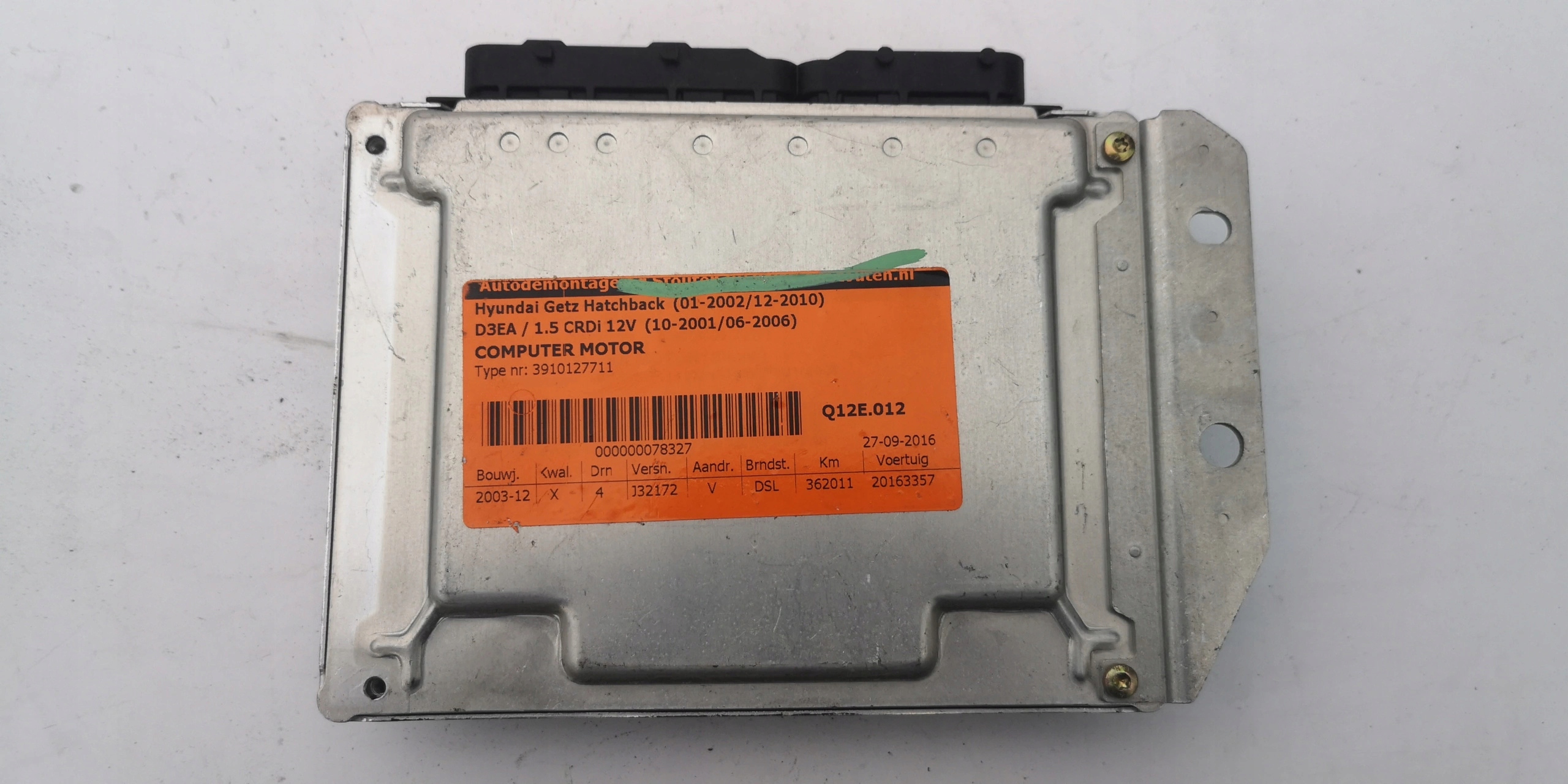 HYUNDAI GETZ 1.5D 0281011260 39101-27711 Computer